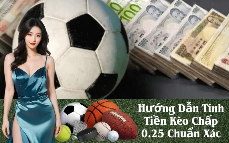 Hướng Dẫn Tính Tiền Kèo Chấp 0.25 Chuẩn Xác